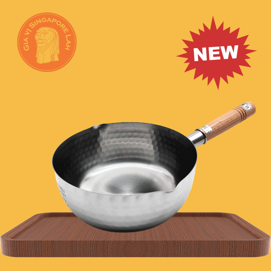 Chảo Inox Yukihira thương hiệu Yoshikawa - Nhật Bản / Yoshikawa Yukihira Stainless Steel Saucepan Ja
