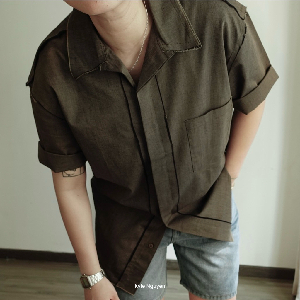 Sơmi tay ngắn tua rua - Outline SS Shirts’s Kylenguyen.clothes