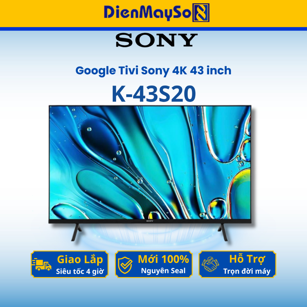 Google Tivi Sony 4K 43 inch K-43S20