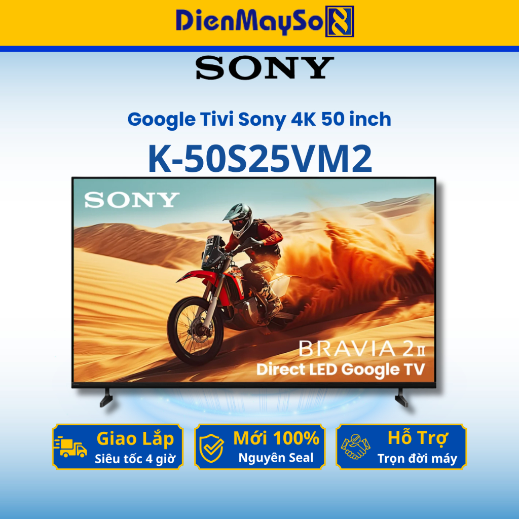 Google Tivi Sony 4K 50 inch K-50S25VM2