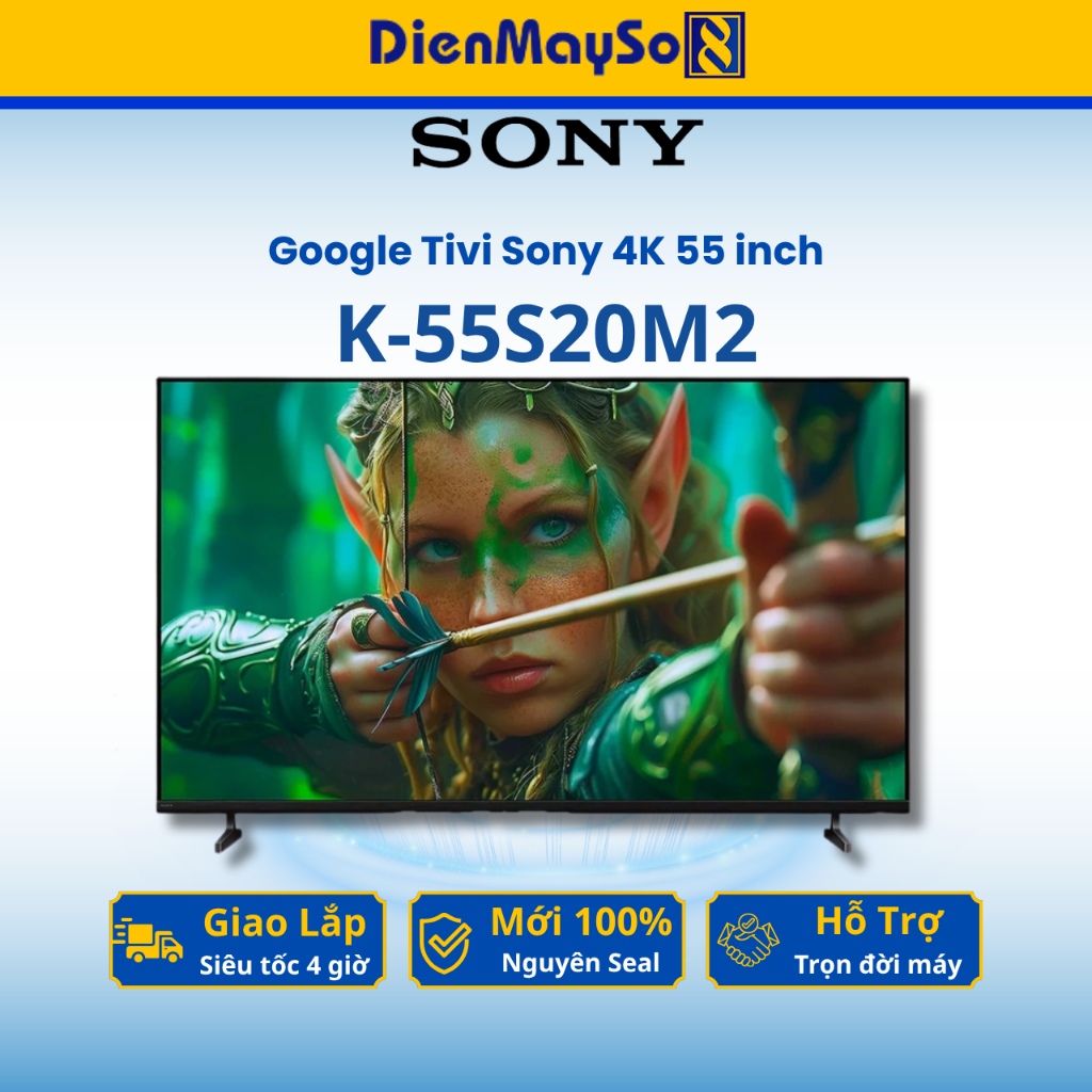 Google Tivi Sony 4K 55 inch K-55S20M2