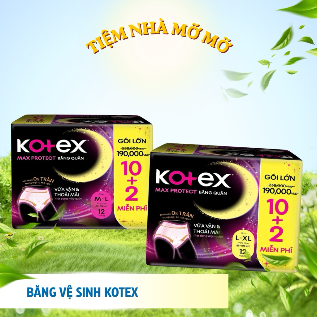 BVS Kotex Dạng Quần 12M/Gói
