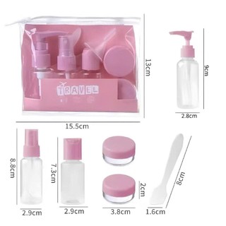 Bộ chiết mỹ phẩm các loại (5 món, 7 món)