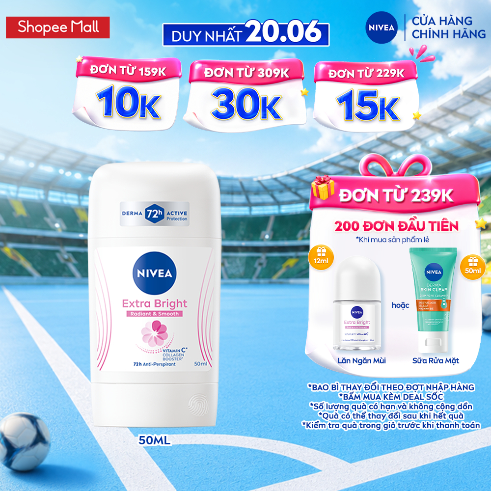 Sáp Ngăn Mùi NIVEA Extra Brightening (50 ml) - 84160