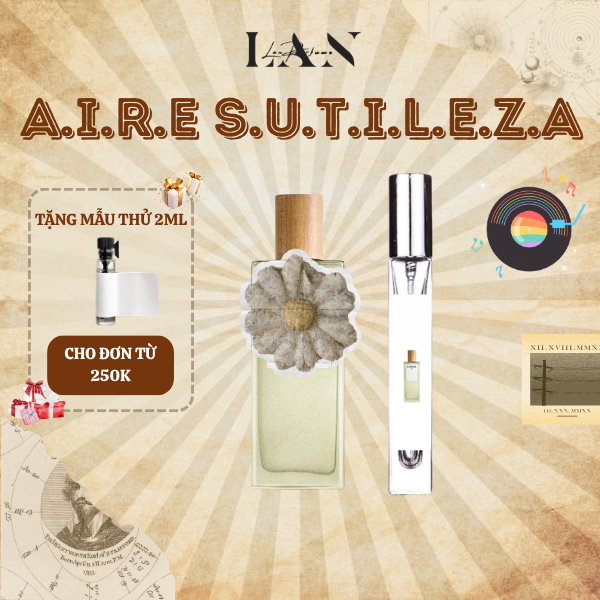 Nước Hoa Chiết Aire Sutileza, Woman 001, Man 001, Essencia Pour Homme LAN PERFUME, Tinh Dầu Nước Hoa