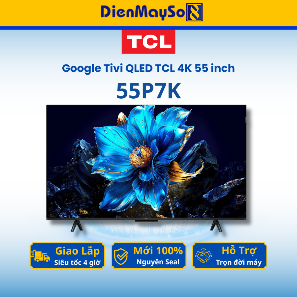 Google Tivi QLED TCL 4K 55 inch 55P7K