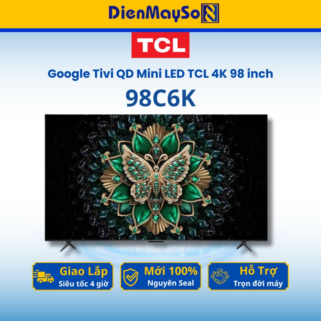 Google Tivi QD Mini LED TCL 4K 98 inch 98C6K