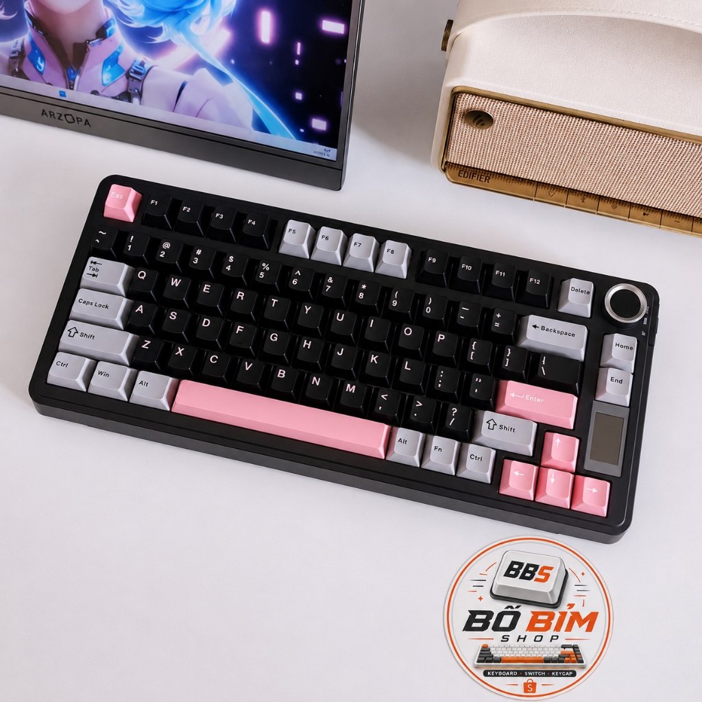 🔥 AULA S75 Pro Gaming Keyboard 3 Chế Độ Kết Nối | Núm Xoay | LCD | RGB | BigBuy360 - bigbuy360.vn