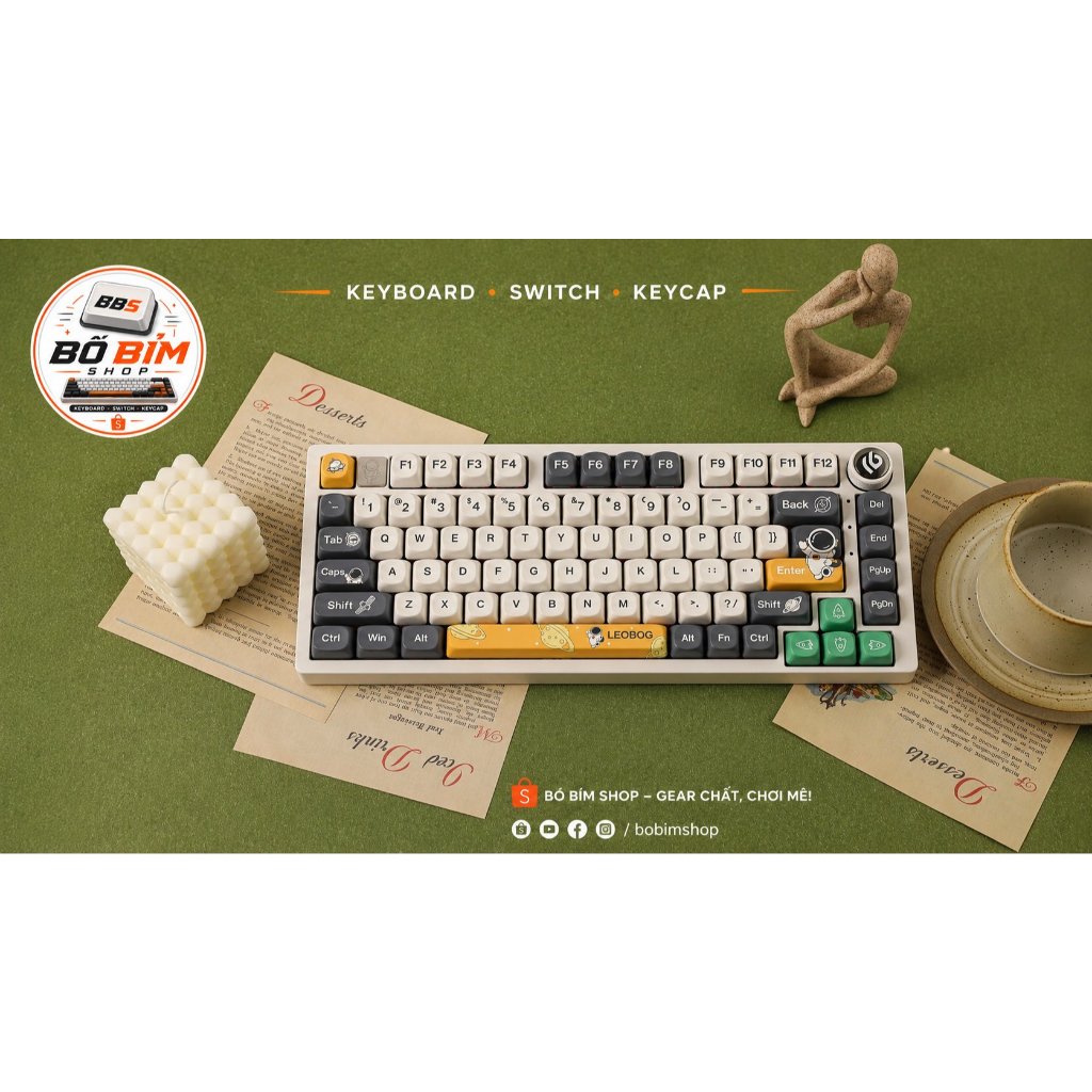 🔥Bàn Phím Cơ Leobog HI75C Pro | Full Nhôm CNC | 3 Mode kết nối | RGB | Hot Swap | Núm Xoay | BigBuy360 - bigbuy360.vn