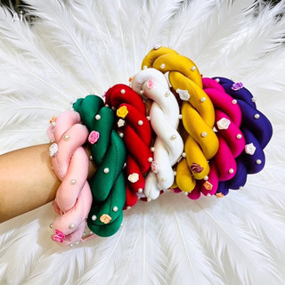 mấn đội đầu lụa điểm hoa cho mẹ và bé sỉ+lẻ( bé từ 1-2 tuổi báo shop )