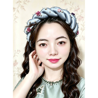 mấn đội đầu lụa điểm hoa cho mẹ và bé sỉ+lẻ( bé từ 1-2 tuổi báo shop )