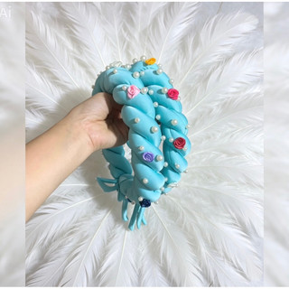 mấn đội đầu lụa điểm hoa cho mẹ và bé sỉ+lẻ( bé từ 1-2 tuổi báo shop )