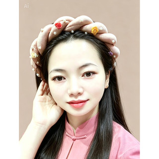 mấn đội đầu lụa điểm hoa cho mẹ và bé sỉ+lẻ( bé từ 1-2 tuổi báo shop )