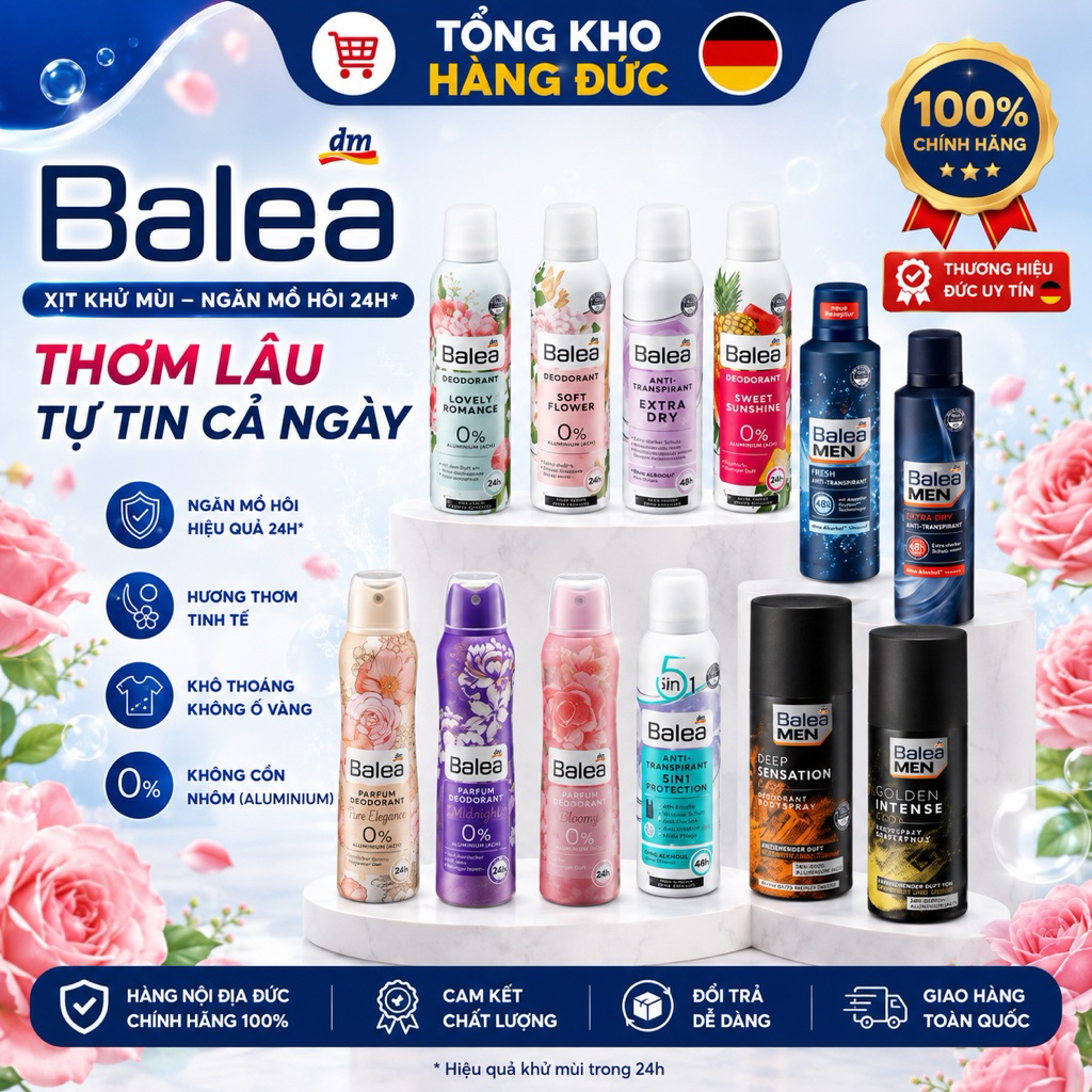 Xịt khử mùi Balea nội Địa Đức