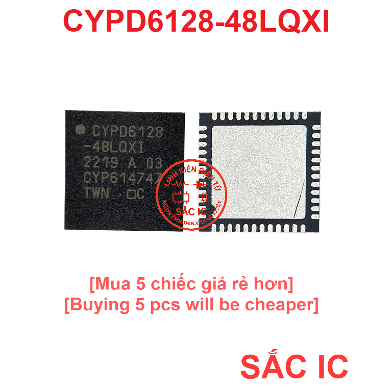 [C4] CYPD6128-48LQXI CYPD6128 48LQXI 6128 ic nguồn trên bo mạch - Mới nguyên bản - Original NEW