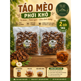 TỬU TÂY BẮC - 1KG Quả Táo Mèo Phơi Khô Thái Miếng Hút Chân Không, Dùng Để Ngâm Rượu Hoặc Nấu Nước Uống