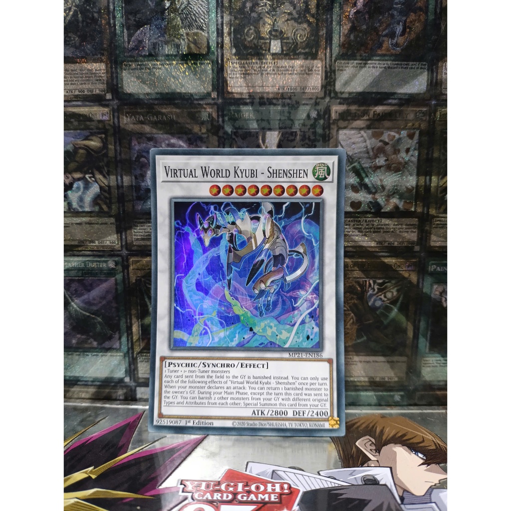 [ Đỗ Lạc Yugioh ] Thẻ Bài Mint90 Yugioh Monster Virtual World Kyubi - Shenshen