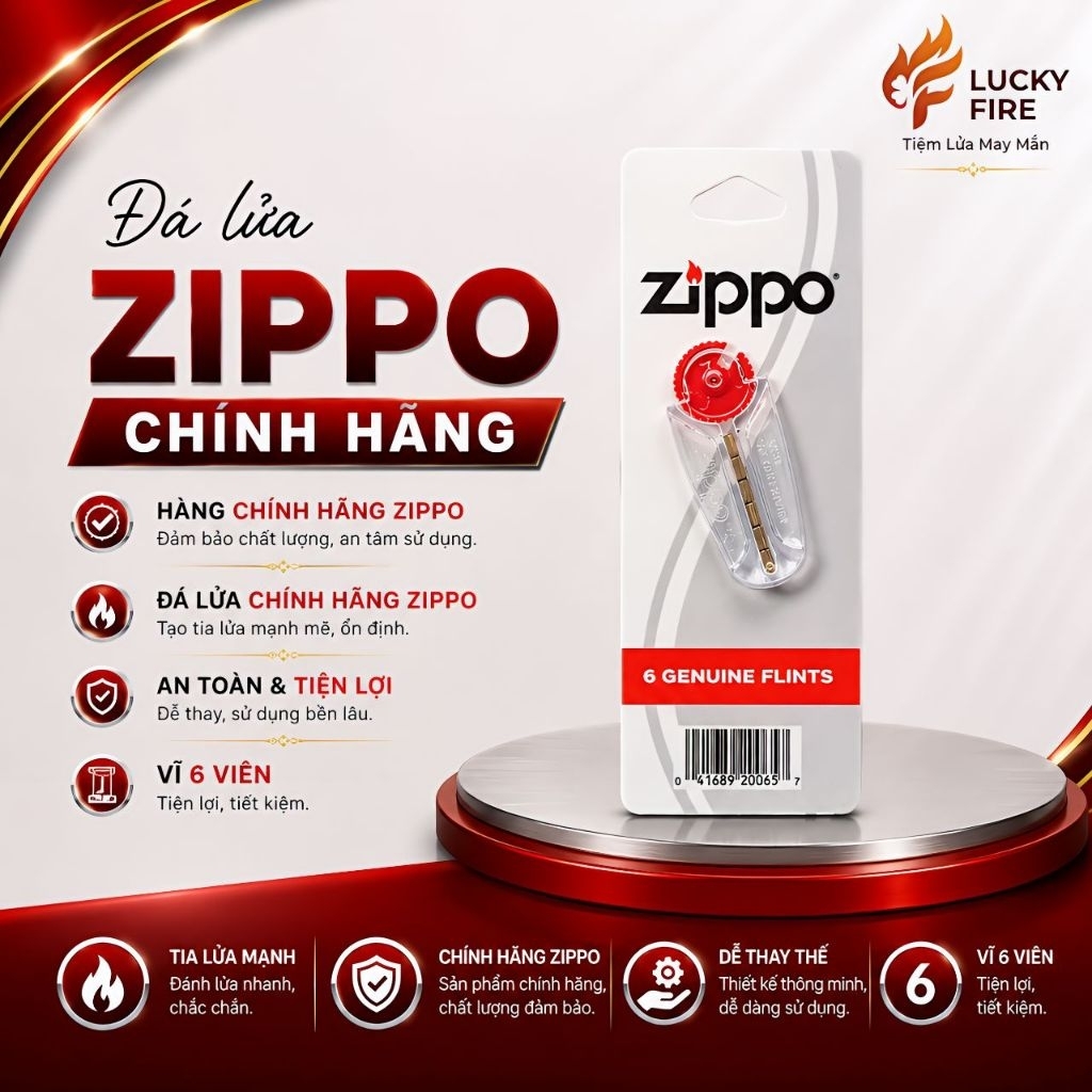 Vĩ đá lửa Zippo chính hãng
