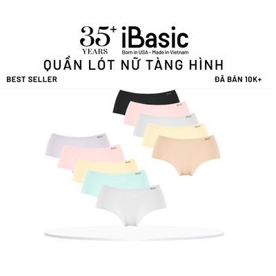 Combo 10 quần lót su nữ lưng cao không đường may không lộ viền iBasic V189