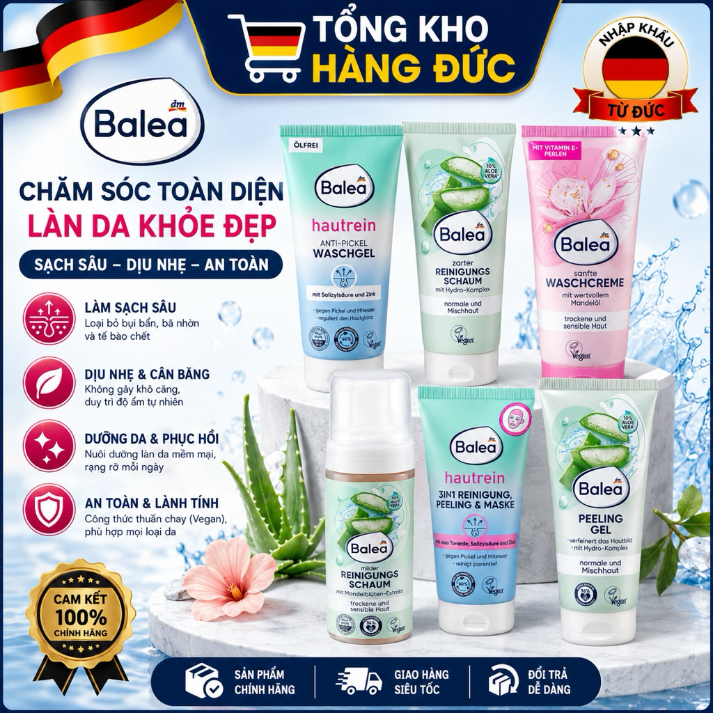 Sữa rửa mặt Balea - Nội đia Đức