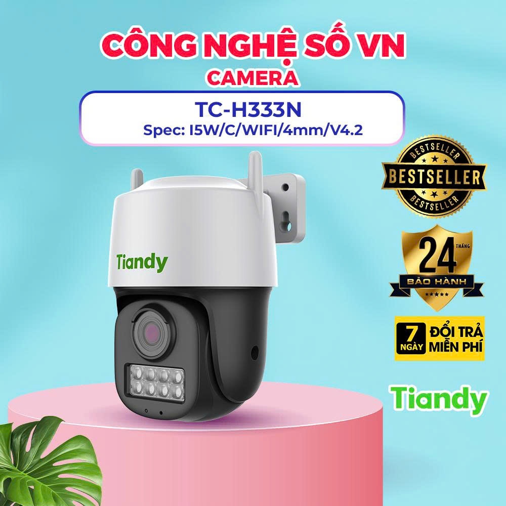 Camera IP Ngoài Trời 360 Độ 3MP TIANDY TC-H333N - IP CAMERA WIFI TC-H333N Spec: I5W/C/WIFI/4mm/V4.2 