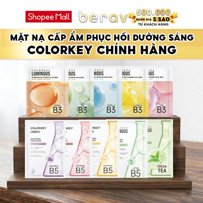 Mặt Nạ Giấy Cấp Ẩm COLORKEY Luminous Vitamin B5 Facial Mask 25ml