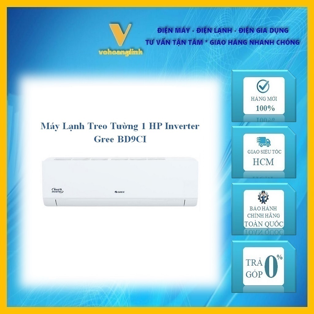 Máy Lạnh Treo Tường Gree 1 HP Inverter BD9CI - 2025