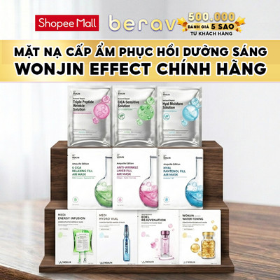 Combo 5 Mặt Nạ Wonjin Effect Cấp Ẩm, Làm Dịu, Cung Cấp Collagen 27/30gr
