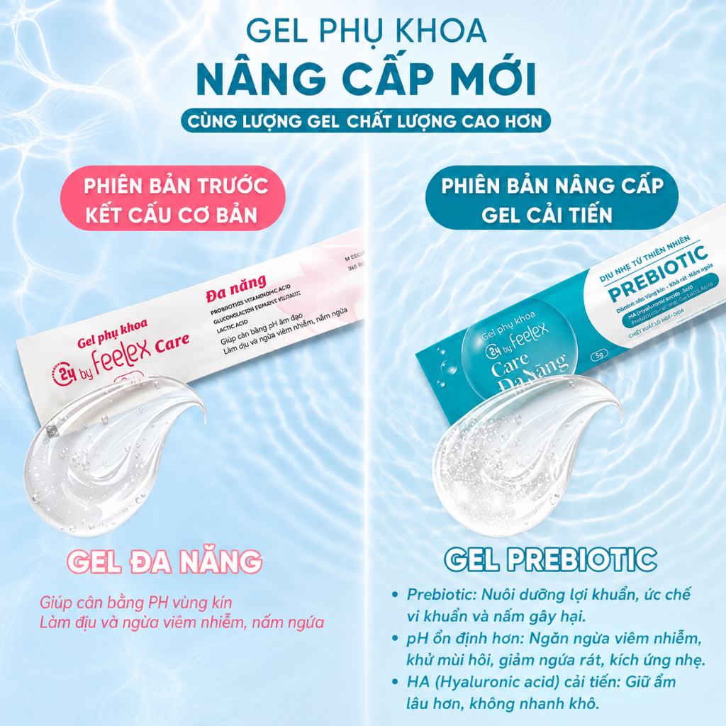 Đũa thần inner - Gel phụ khoa C24 by Feelex Care đa năng, cân bằng pH, dịu nhẹ, an toàn, tiện lợi