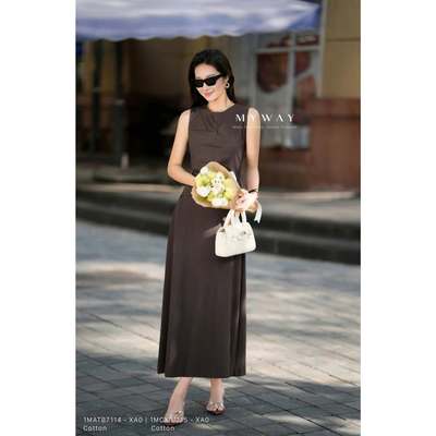 Set Áo Váy Thun Hè Nữ MY WAY Dạo Phố Dáng Dài Cotton Cao Cấp 1matb7114 1MCXB1115