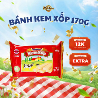 Combo 03 gói bánh kem xốp hải châu 170g