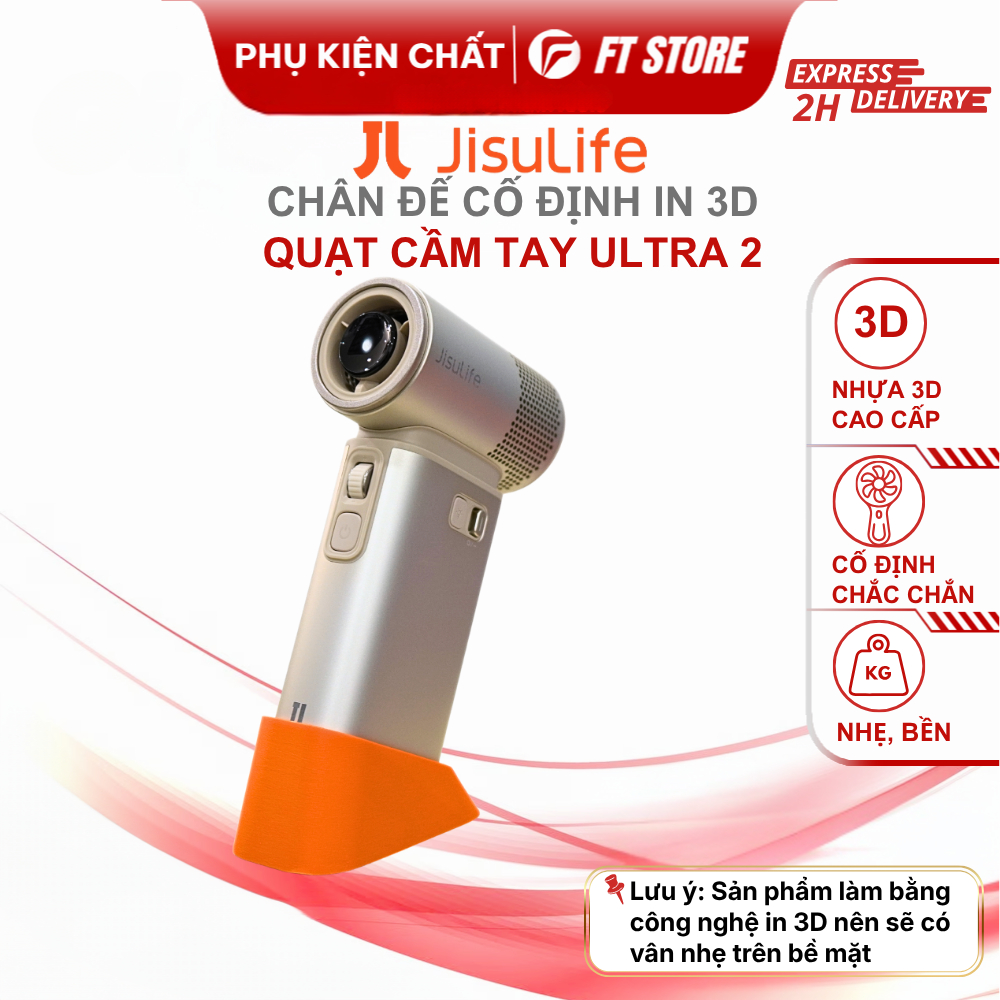 Chân Đế In 3D Dành Cho Quạt Cầm Tay Jisulife Ultra 2- Nhỏ Gọn, Tiện Lợi, Tỉ Mỉ