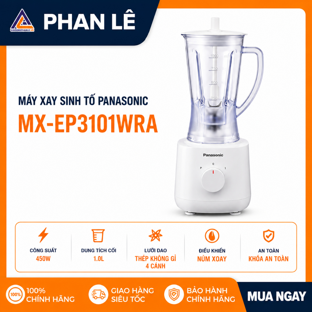 Máy xay sinh tố Panasonic MX-EP3101WRA
