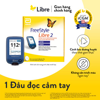 Đầu đọc đường huyết cầm tay FreeStyle Libre 2 MẪU MỚI - Bộ theo dõi đường huyết liên tục