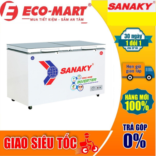 3699W4K Tủ đông Sanaky VH-3699W4K 2 chế độ, Inverter 260 lít