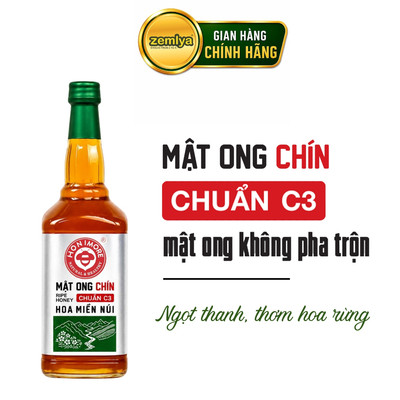 Mật ong chín Honimore Natural & Healthy Hoa Miền Núi 990g (có tặng kèm 360g trong chai)