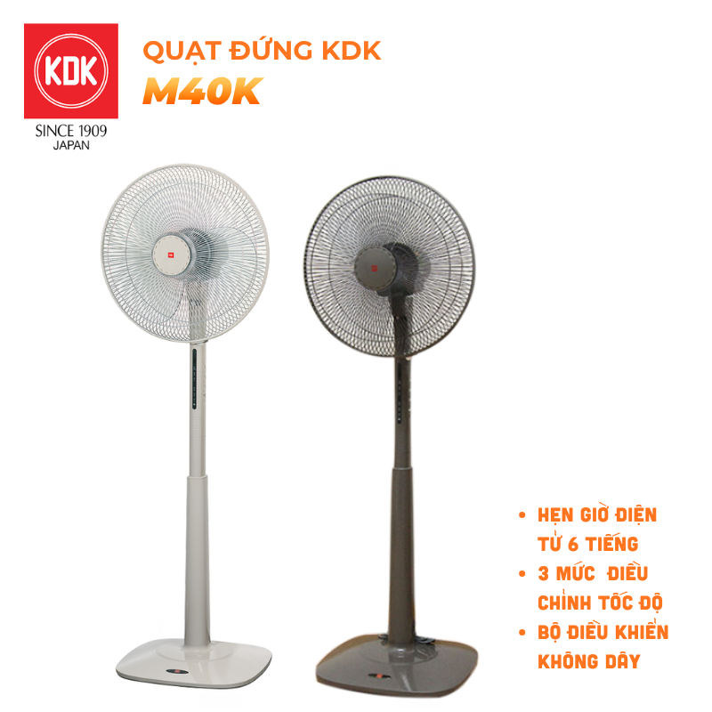 Quạt Đứng Nhật KDK 3 cánh - M40K - Bảo Hành Chính Hãng 2 Năm