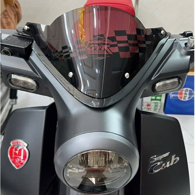 Chắn gió Cub125/mão cub125 (full bộ kính + đế)