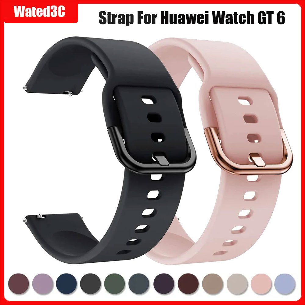Dây Đeo Silicon Cho Huawei Watch GT6 Pro 46 mm GT5 Cho Huawei GT Runner 2/GT6 Dây Đồng Hồ
