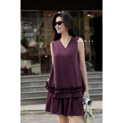 Set Áo Quần Nữ MY WAY Thun Hè Cotton Cao Cấp 5matb9340 5mstb0195
