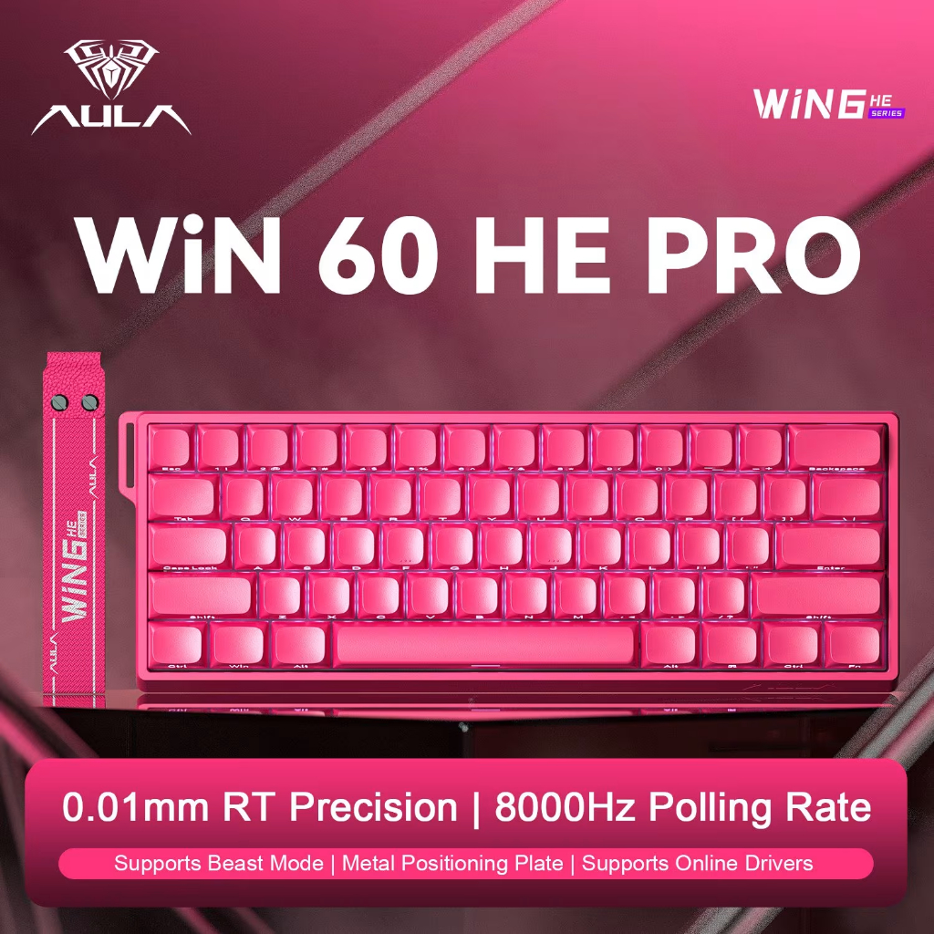 🔥Bàn Phím Cơ AULA WIN 60 HE | Rapid Trigger | Hall Effect | 8K Polling Rate | RGB | Gaming FPS | BigBuy360 - bigbuy360.vn