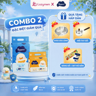 [Đặc biệt giảm quà] Combo 2 Tã/Bỉm Quần/Dán Rouya mềm mại thoáng khí, chống tràn đủ size cho bé từ