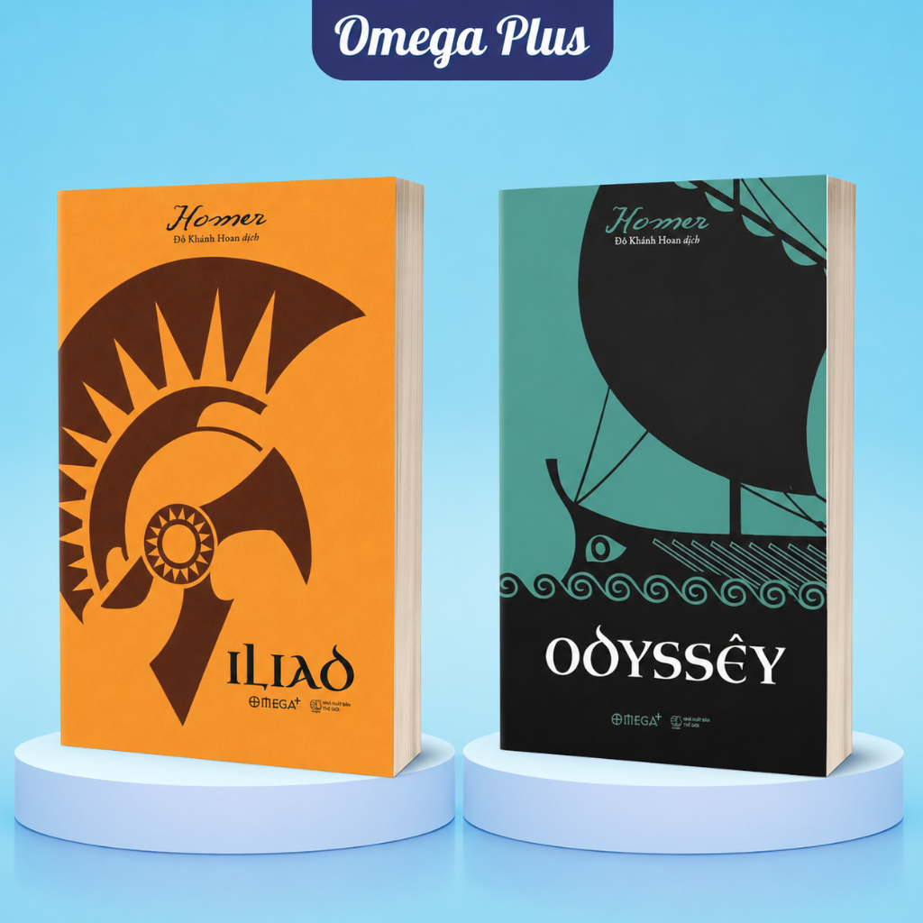 Bộ Sách Sử Thi Hào Hùng Của Người Hy Lạp: Iliad + Odyssêy - Homer - Lẻ/Combo - Omega Plus