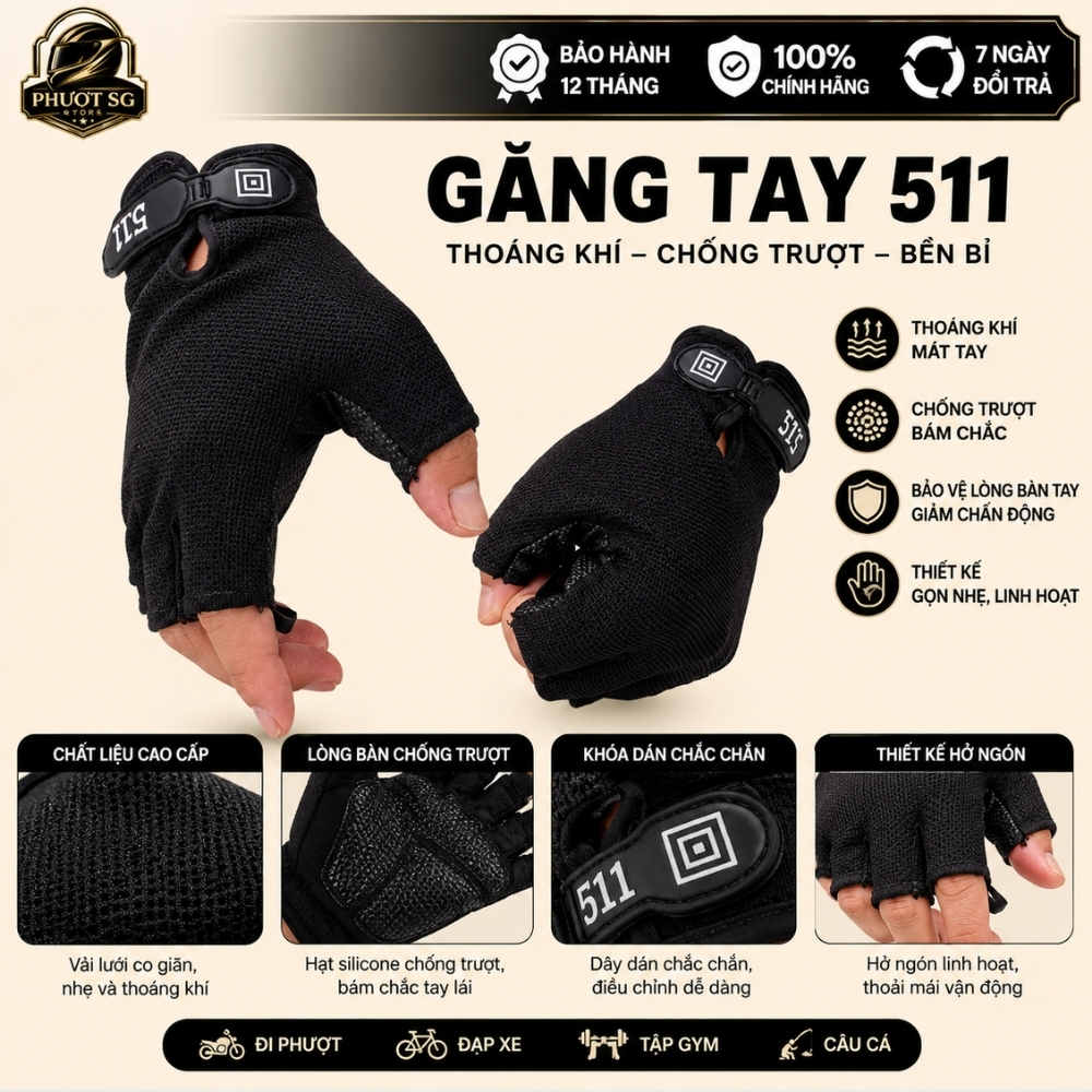 Găng Tay Chiến Thuật 511