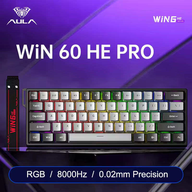 🔥Bàn Phím Cơ AULA WIN 60 HE | Rapid Trigger | Hall Effect | 8K Polling Rate | RGB | Gaming FPS | BigBuy360 - bigbuy360.vn