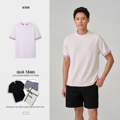 Áo Phông Nam KRIK Form Regular Hiệu Ứng Chuyển Sắc Nhẹ Phong Cách Hiện Đại AP1468