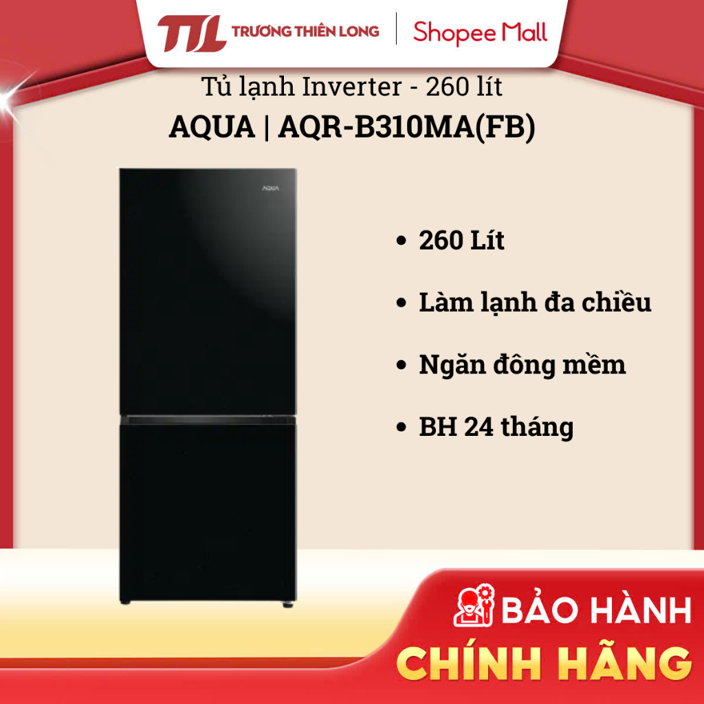 AQR-B310MA(FB) | AQR-B360MA(SLB) | AQR-B390MA(SLB) - Tủ Lạnh Aqua Inverter [FREESHIP HCM]