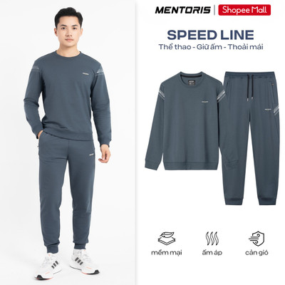 Bộ Quần Áo Nỉ Nam MENTORIS Vải Nỉ Da Cá Premium, Giữ Ấm Nhẹ, Co Giãn Thoải Mái,Form Tôn Dáng MCBN25W011