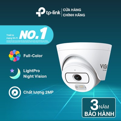 Camera Quan Sát Ngoài Trời TP-Link VIGI EasyCam C420 Full-Color Turret | LightPro Night Vision, AI Tích Hợp