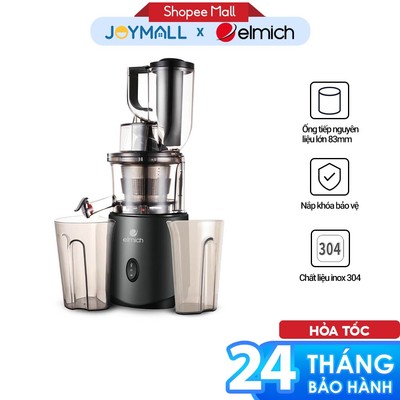 Máy Ép Chậm Trái Cây Elmich 1855OL, Hàng Chính Hãng, Độ Ồn Nhỏ Hơn 65dB, 7 Cấp Độ Ép - JoyMall